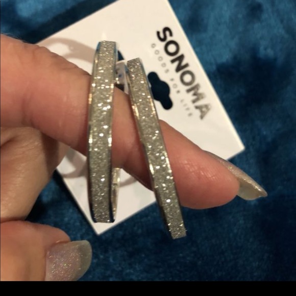 Sonoma Jewelry - Glitter hoops